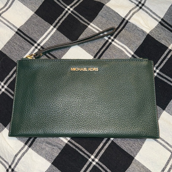 MICHAEL Michael Kors Handbags - Michael Kors Emerald Wristlet